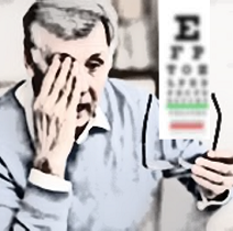 Vision loss blurring